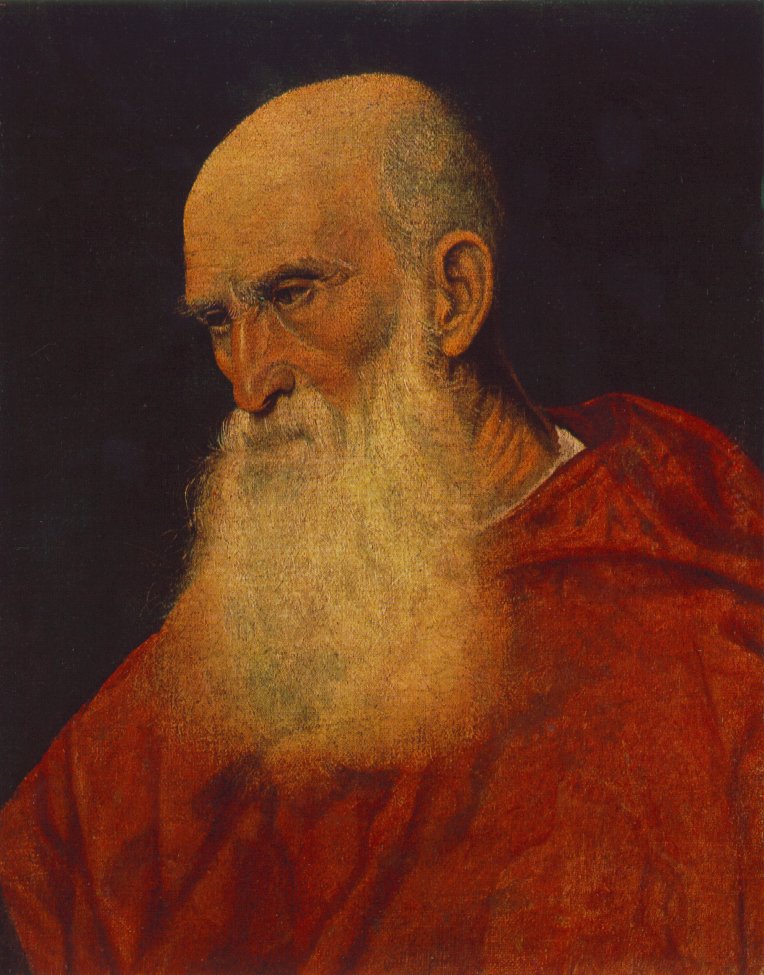 TIZIANO Vecellio Portrait of an Old Man (Pietro Cardinal Bembo) fgj